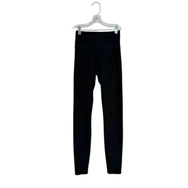 Vuori Clean Elevation Legging Long Black Heather High Rise VW444 Sz XS - Image 2