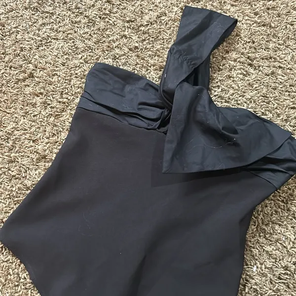 NWT Zara Halter Black Linen Size‎ XS - Image 2