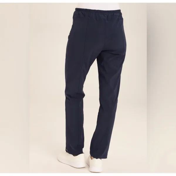 XCVI Wearables‎ Runyon Whisper Stretch Pockets Ruched Active Pant Blue S - Image 3