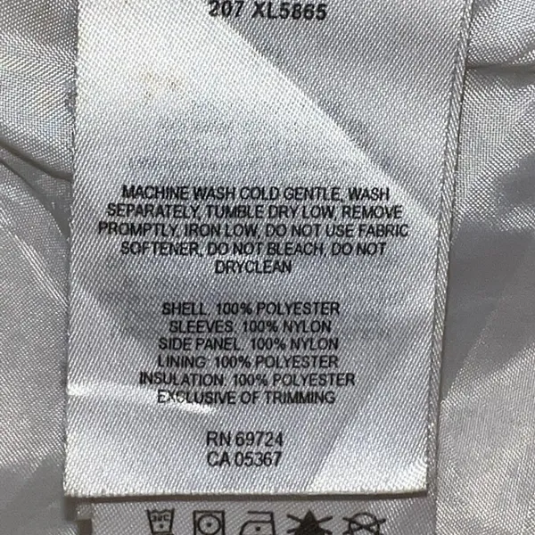 columbia sport‎ women white burgundy red winter ski jacket xl5865 large STAINS - Image 12