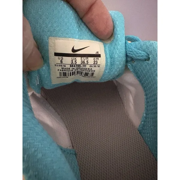 Nike Downshifter 6 Shoes Womens Size 6 White Turquoise Running Sneakers 684765 - Image 10