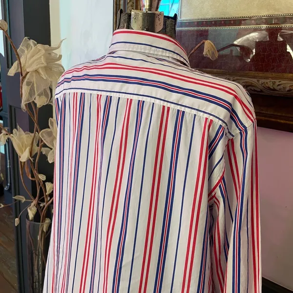 Ralph Lauren Black Label Striped Cotton Broadcloth Button Down Shirt - L 🧡🎀 - Image 9