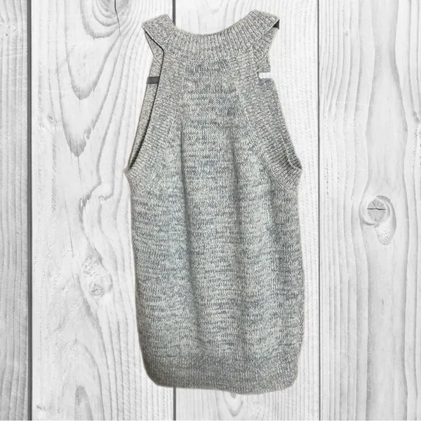Loft Gray Knit Sleeveless Sweater / Top‎ Fall Classic size Small New without tags - Image 6