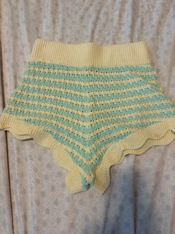 for love & lemons Lizzy stripe knit shorts - Image 6