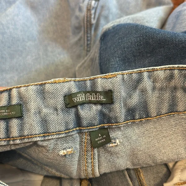 Wild Fable Super High Rise Wide Leg Light Wash Jeans - Image 3