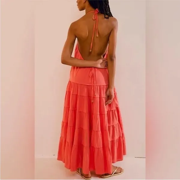 Free People Somewhere Sunny Drop Waist Maxi Dress - Image 3