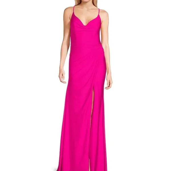 Gianni Bini Prom Magenta Pink Evening‎ Gown - Image 3