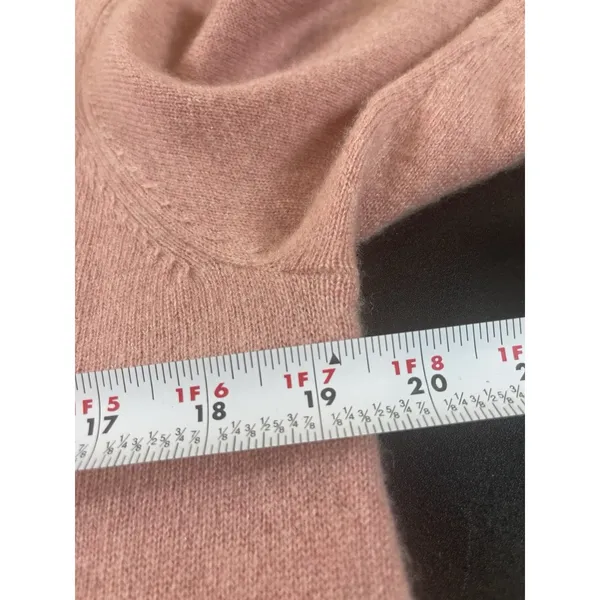 Cashmere Charter Club Sweater Womens M Pink 100% Cashmere Embellished Collar - Image 10