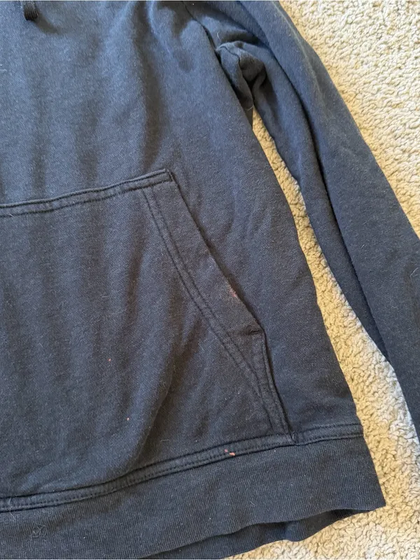 Women's Nike Black Hooded Sweatshirt Black Size Medium Flaw - Image 3