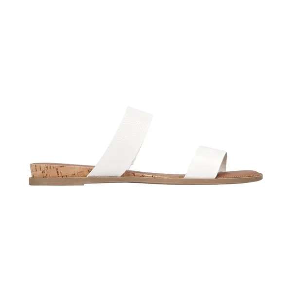 Style & Co. Womens Elliee Flat Sandals 2 Band 10020656300 White Lizard 5.5M - Image 8