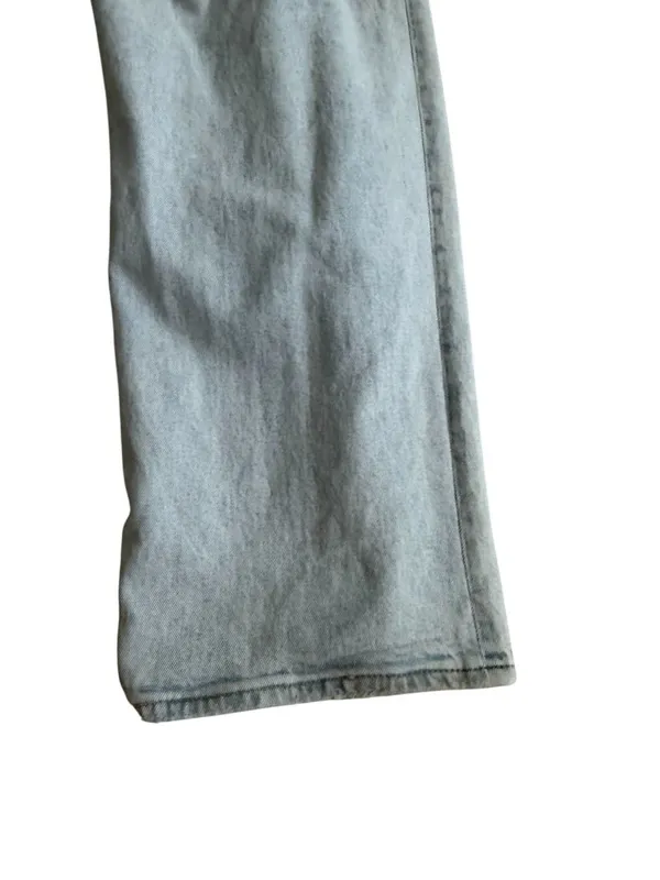 ABERCROMBIE & FITCH Curve Love Light Distressed High Rise 90s Relaxed Jean Sz 20 - Image 5