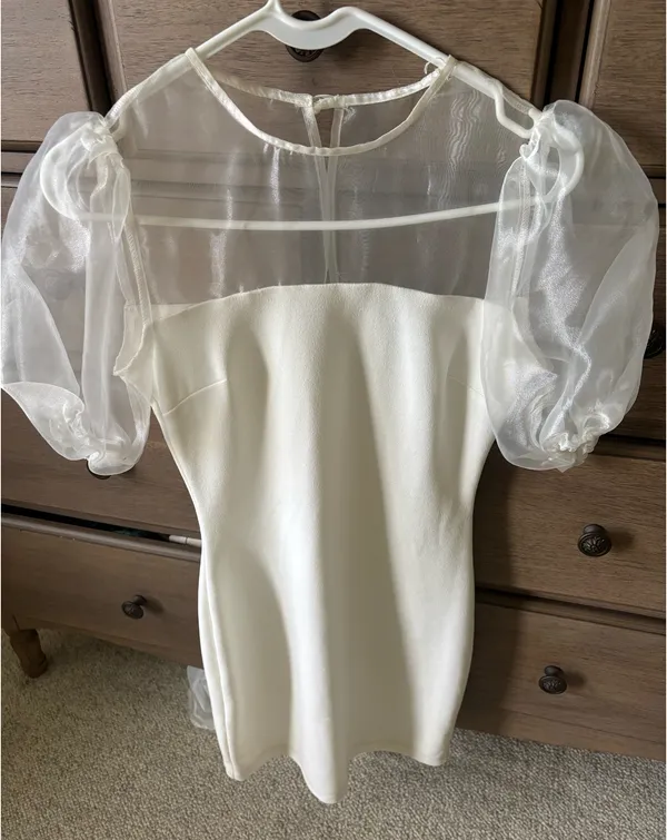 White Dress Size 2 - Image 3