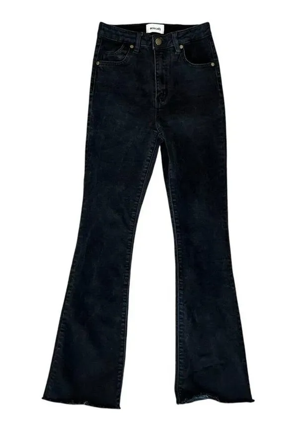 Rolla’s Women’s East Coast High Rise Black Denim Cropped Bootcut Jeans Size 27 - Image 2