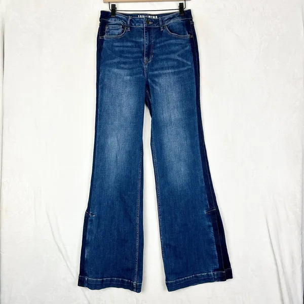 Idyllwind Gwynn High Risin Trouser Flare Jeans Size 8 Western Rodeo Stretch - Image 4