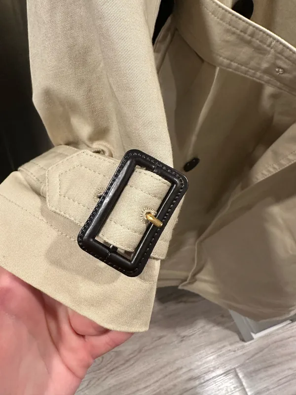 ZARA Tan Trench Coat Beige - Image 4