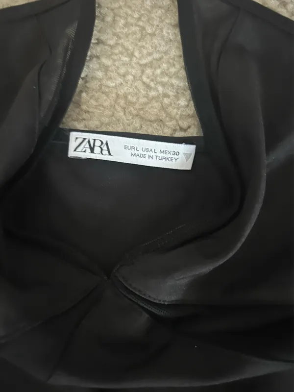 ZARA Black V-Neck Bodysuit - Image 4
