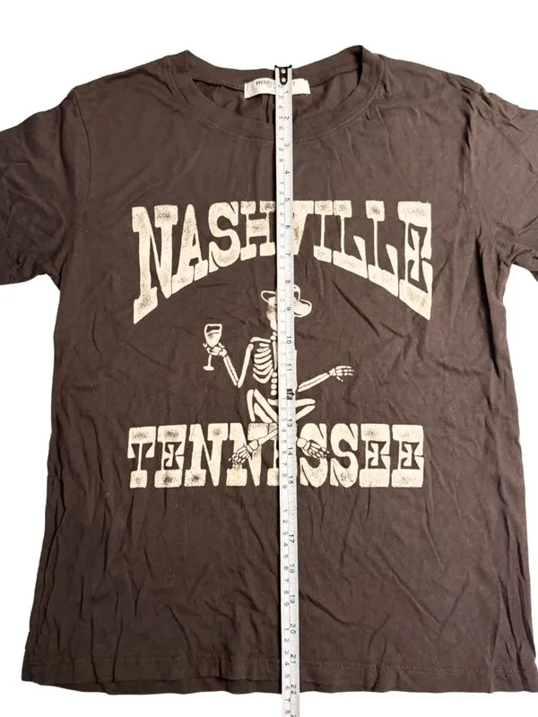 Project Social T Nashville Skeleton Easy Fit Tee Black XS NWOT - Image 6
