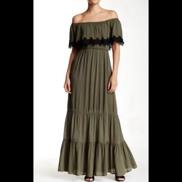 Romeo & Juliet couture olive green maxi dressNWOT - Image 5