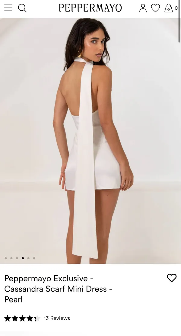 Cassandra Scarf Mini Dress Peppermayo - Image 2