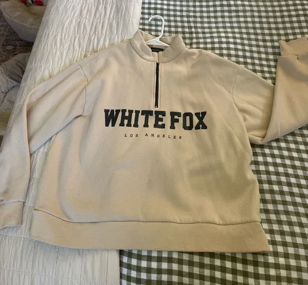 White Fox Boutique Quarter-Zip Sweatshirt - Image 2