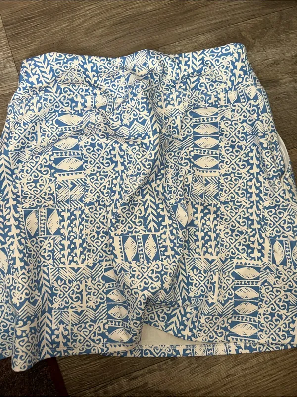 Sigrid Olsen golf Blue and White Printed Women’s Skort - Image 7