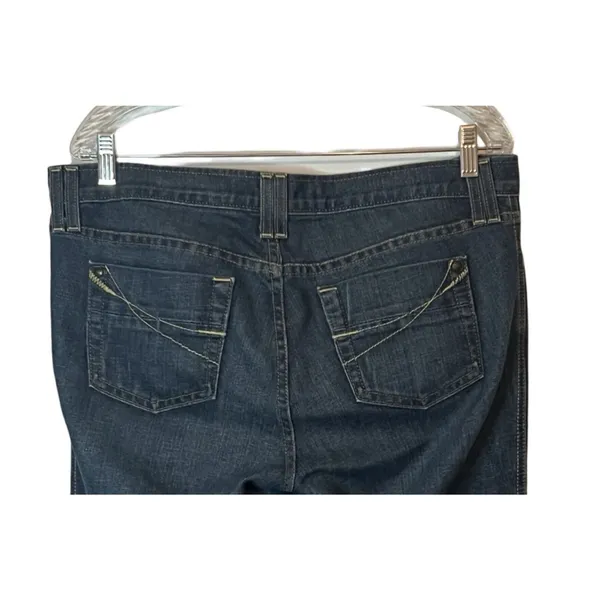 GAP Jeans Womens Size 12 Blue Low Rise Bootcut Embroidered Pockets Zip Close - Image 5