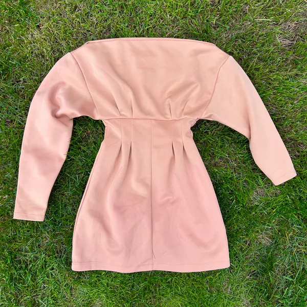 ASOS One Shoulder Light Pink Mini Dress - Image 5