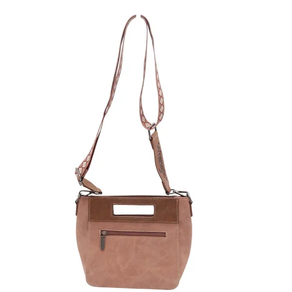 Wrangler Dusty Rose Western Aztec Crossbody Bag - Image 6