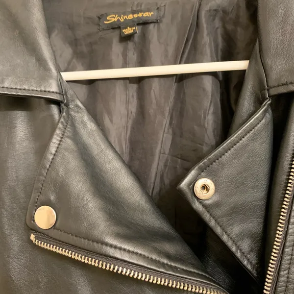 Women’s motorcycle style jacket im L Black Size L - Image 3