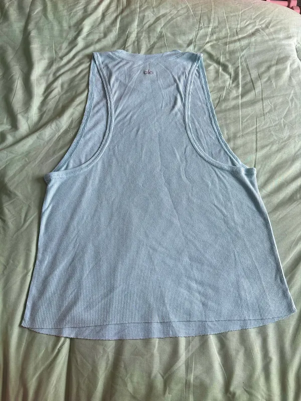 Alo Yoga Teal Tank Workout Top - Image 4