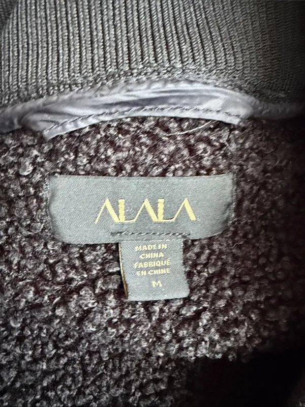 Alala black Sherpa bomber jacket - Image 5