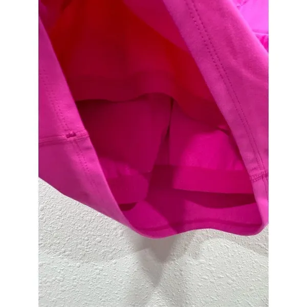 CRZ YOGA Butterluxe Racerback High Neck Longline‎ Sports Bras pink size xl - Image 3