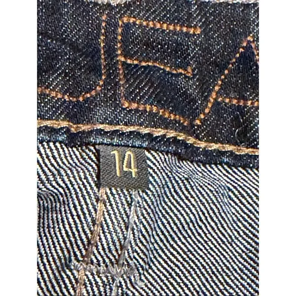 JAG Jeans Women’s Skinny Boyfriend Cuffed Dark Wash Cropped Jeans Size 14 (6511) - Image 5