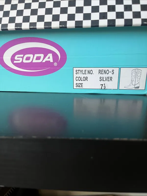 Soda Silver Western Boots - Image 2