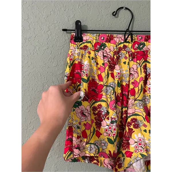 Ban.do Floral Lounge Flowy Shorts Size XS Rayon Retro Inspired 60s Vintage Charm - Image 5
