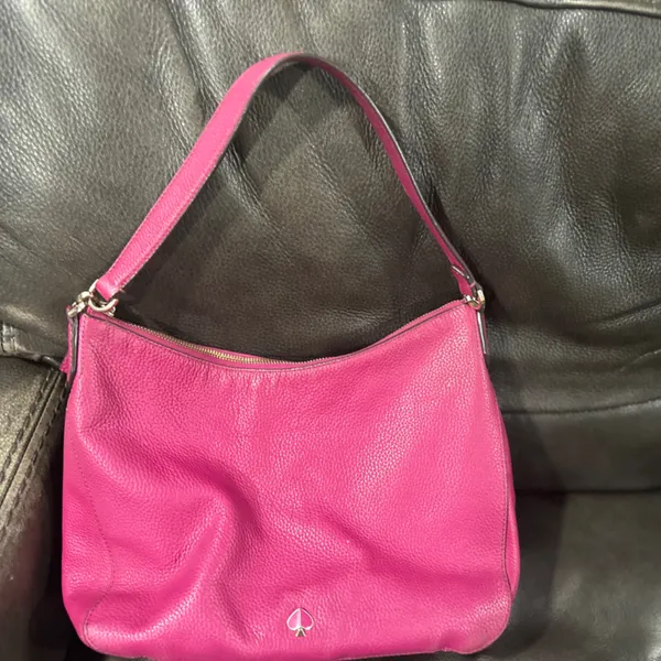 Kate Spade Fuchsia Leather Shoulder Bag - Image 2