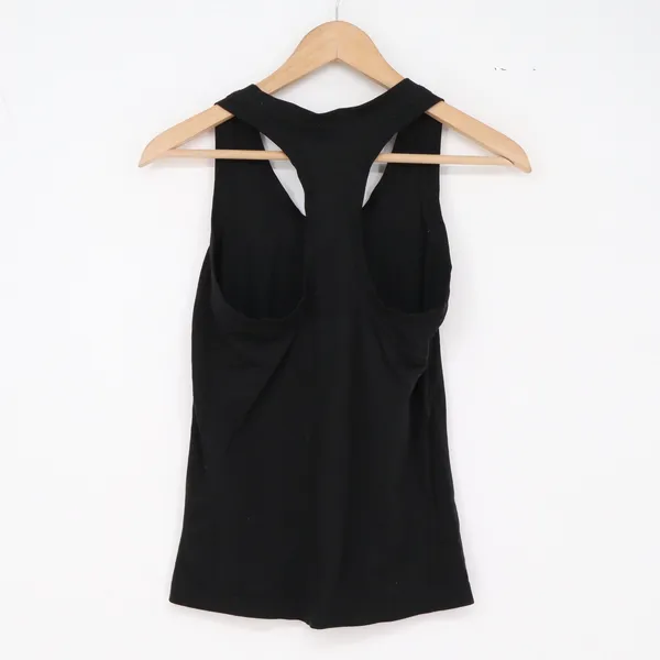 Tank Top Womens 4 Racerback Black Activewear Excellent - Image 2