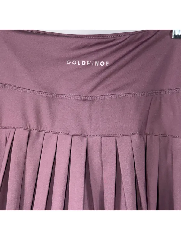 Gold Hinge Mauve Pleated Tennis Skort Size M - Image 6