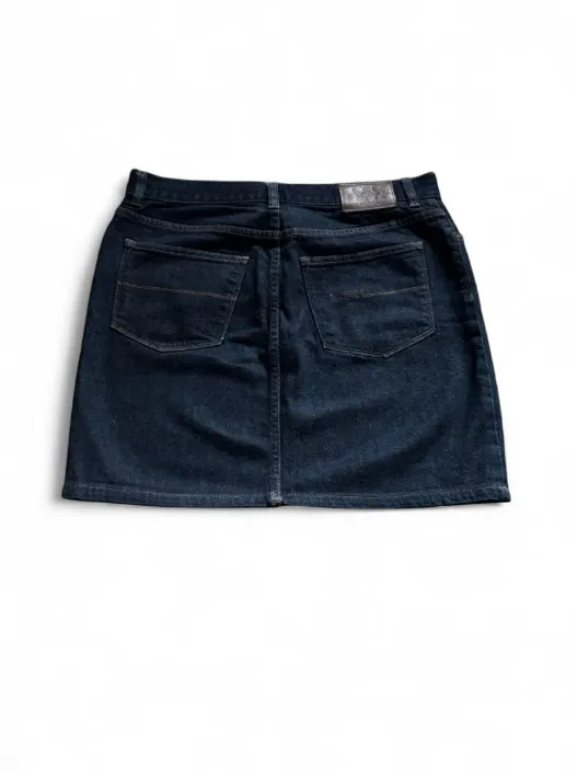 Lauren Ralph Lauren Dark Blue Denim Mini Skirt Size 6 Women's Classic Style - Image 2