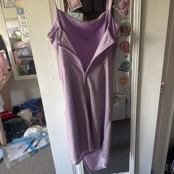 Honey and Rosie Purple Hoco Dress - Image 2