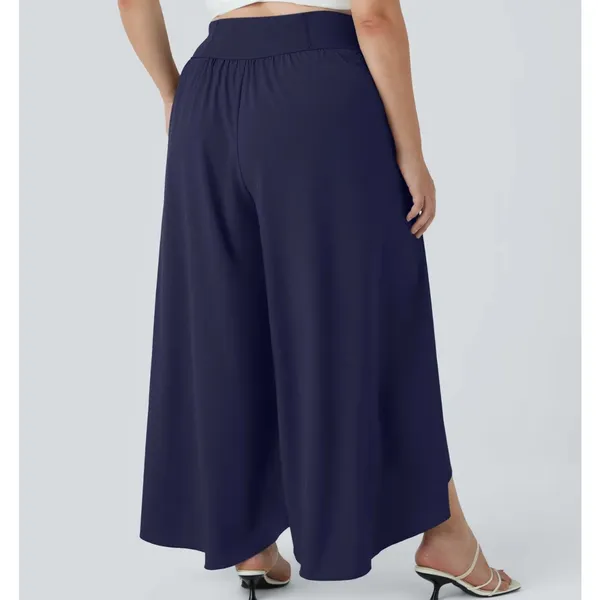 NWT Halara‎ Breezeful Palazzo Flowy Wide Leg Casual Pants in Patriot Blue - Image 2