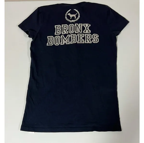 Navy Blue Diamond ‘NY Yankees: Bronx Bombers’ Baseball T-Shirt Top Tee Size S ⚾️✨ - Image 4