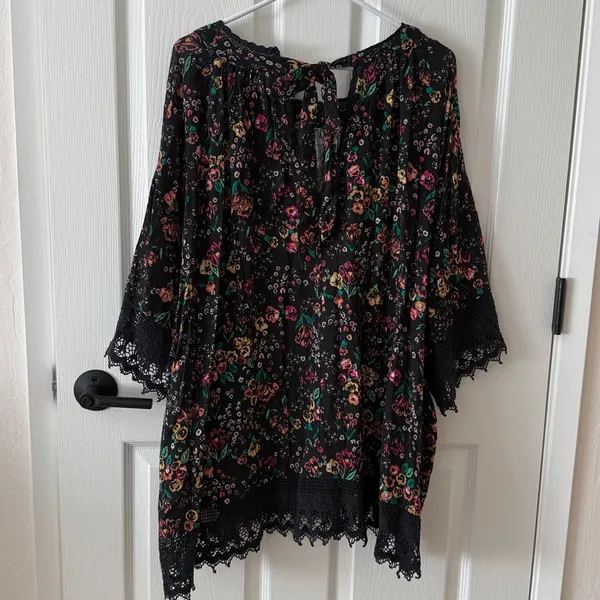 Free People It’s Necessary floral tunic mini dress - Image 8