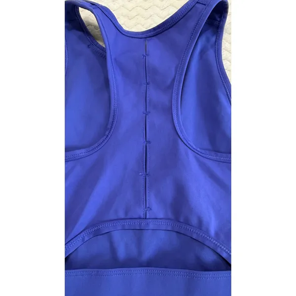Nike Womens High Neck Racerback Sports Bra Royal Blue Large 445687-477445 - Image 4