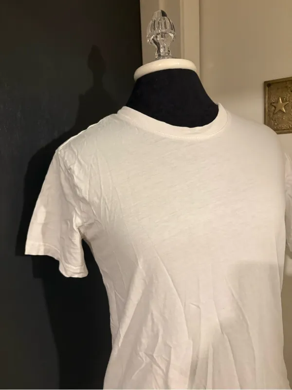 H&M White Short Sleeve 100% Cotton Crewneck Tee 💜 - Image 2