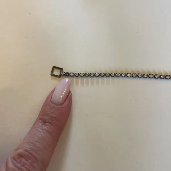 Tacoa Vintage Silver Faux Diamond Tennis Bracelet - Image 6