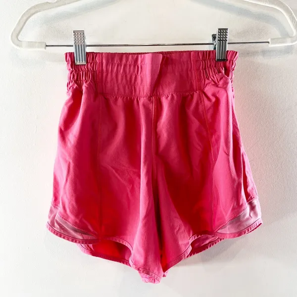 Lululemon Athletica Hotty Hot High-Rise Lined Short 4" Glaze Pink 2 - Image 4