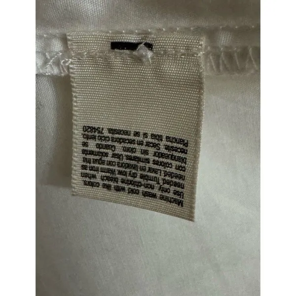 Vintage 90s St‎ Johns Bay Old School Collar Roll Up Sleeves Blouse Shirt Retro M - Image 5