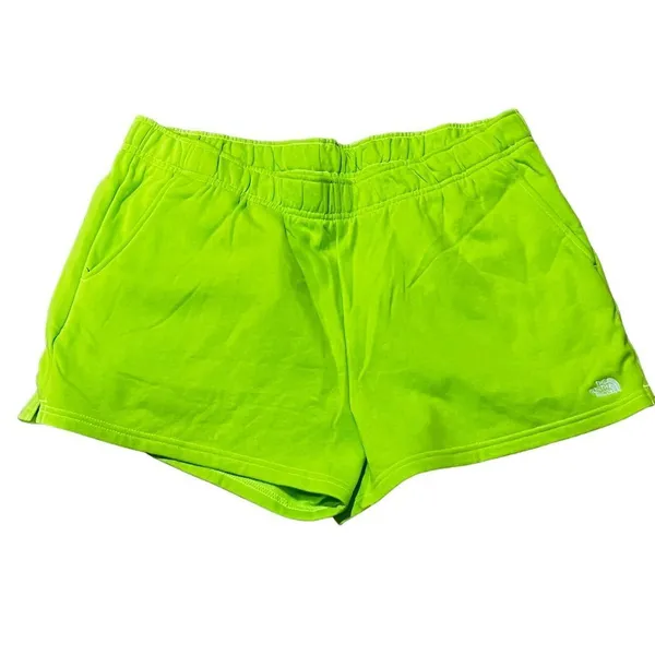The North Face Women's Half Dome Fleece Shorts XXL Lime Green - Image 2