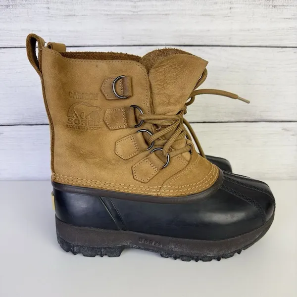 Sorel Caribou Women's Size 5 Waterproof‎ Brown Nubuck Insulated Boots NL1000-220 - Image 2
